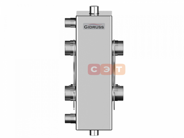 Гидравлический разделитель из нерж. стали GRSS- 100-32  (100 кВт, вход G 1 1/4'', выход G 1 1/4'', м.р.=200мм)