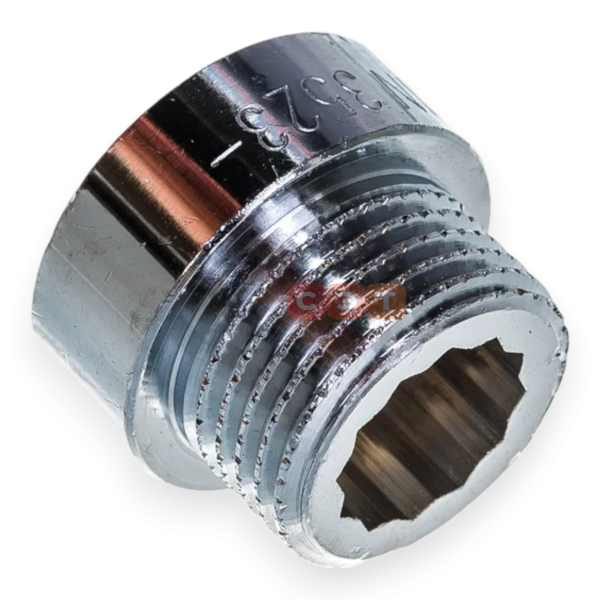 Удлинительная гайка усиленная латунная (хромированная)  1/2" х 10 General Fittings