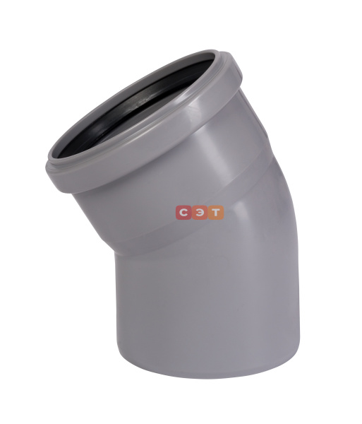 Отвод однораструбный 30* d 110  HTB (серый )