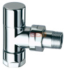 Угловой запорный вентиль TopFAR(серебро) М24х19  1/2"EPDM 