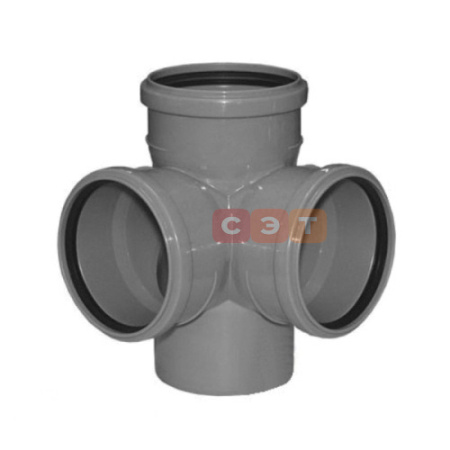 Крестовина двухплоскостная 87* 110 /110 /110  HTED ( серая )