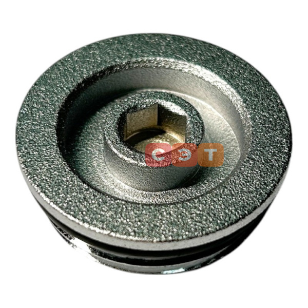 Заглушка НР 1" c прокладкой O-RING, хромированная