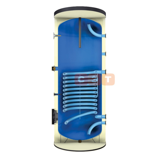 Бойлер косвенного нагрева с одним змеевиком  200л (цвет - черный) Elsen
