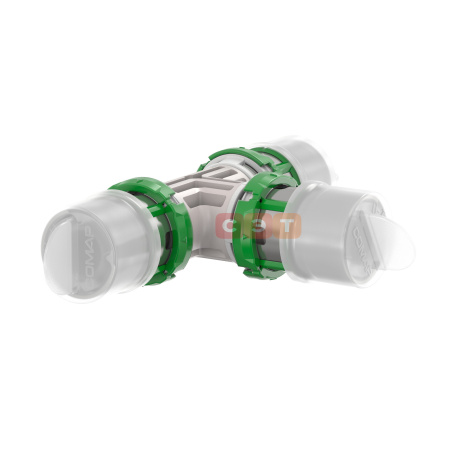 Пресс-тройник равнопроходный SkinPress PPSU 20х2.0 (пластик) COMAP