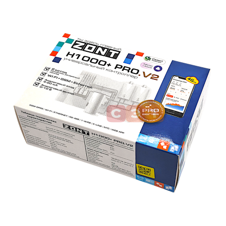 Универсальный GSM / Wi-Fi контроллер ZONT H1000+ PRO.V2