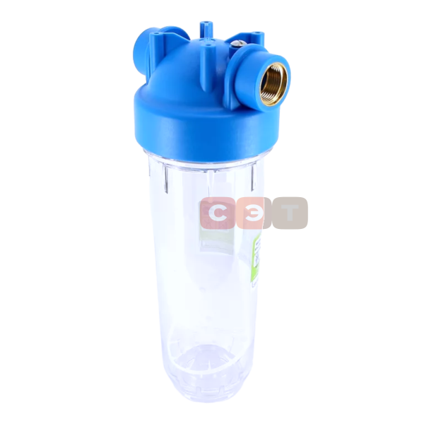 Одинарная прозрачная колба фильтра 10" (Senior) Plus 3P SX  3/4"