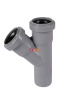 Тройник косой  раструбный 45*  40 / 40  HTEA ( серый )