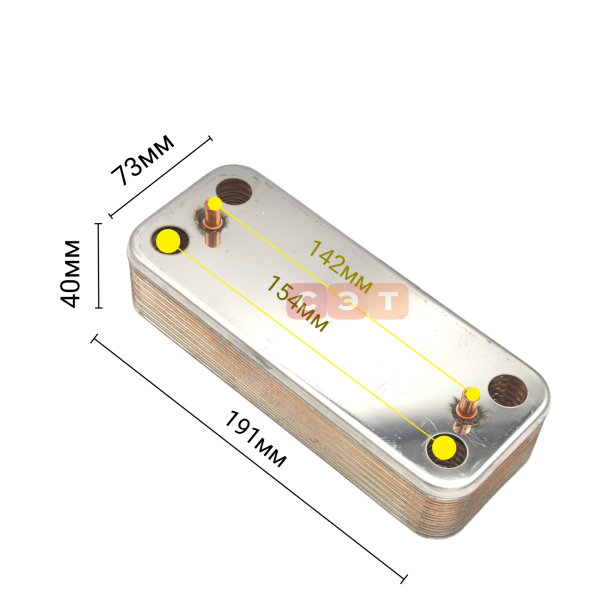 Теплообменник вторичный 16 пл. 65104333-AAA