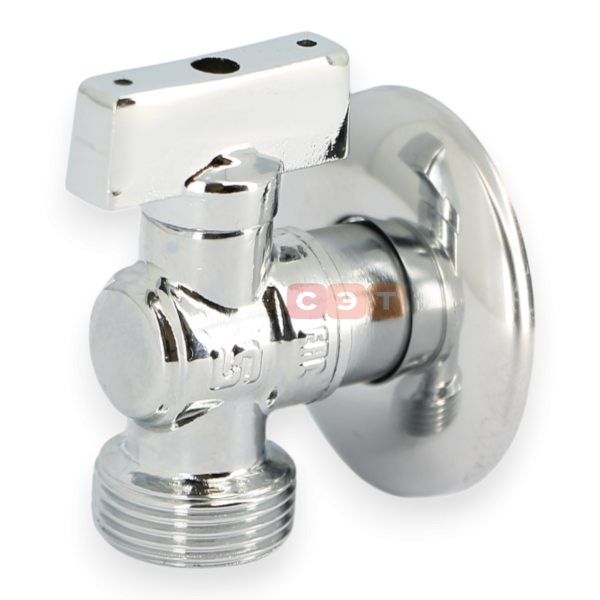 Кран шаровой НН 1/2" х 3/4" для подключения стиральных / посудомоечных машин, хромUF (Китай)