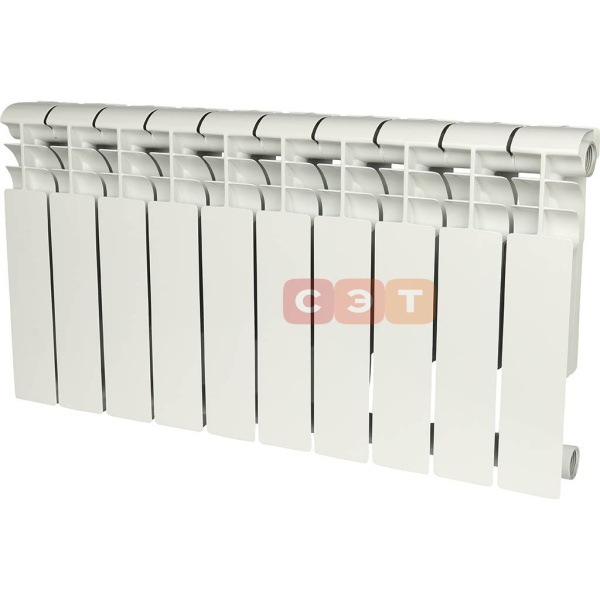 Радиатор алюминиевый секционный RAL 9016 Rommer Profi 350 (10 секций)