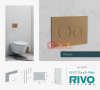 Панель смыва RIVO Touch Neo Латунь матовая
