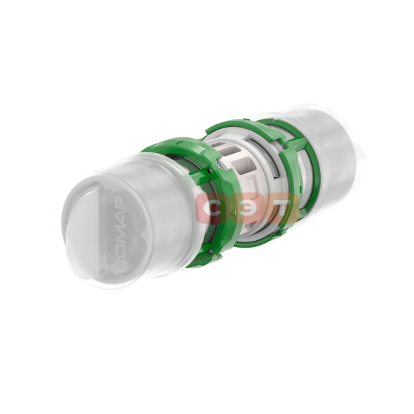 Муфта равнопроходная SkinPress PPSU 32х3.0 (пластик) COMAP