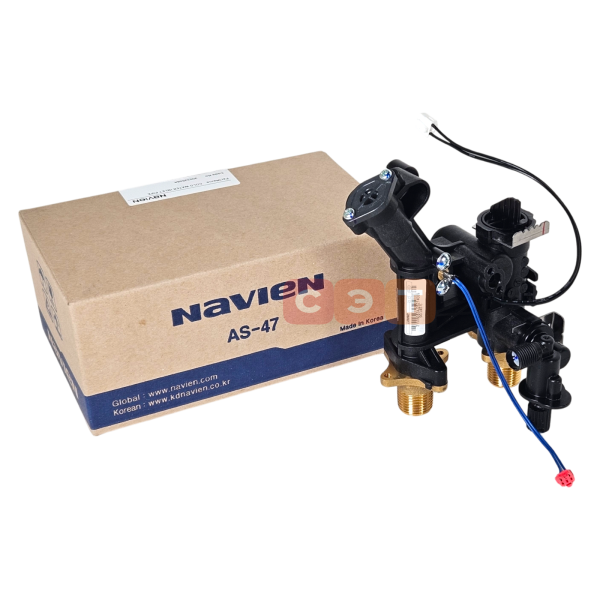 Гидроузел ГВС с датчиком протока и краном подпитки котла Navien DELUXE E/C ALL 13 - 35 кВт
