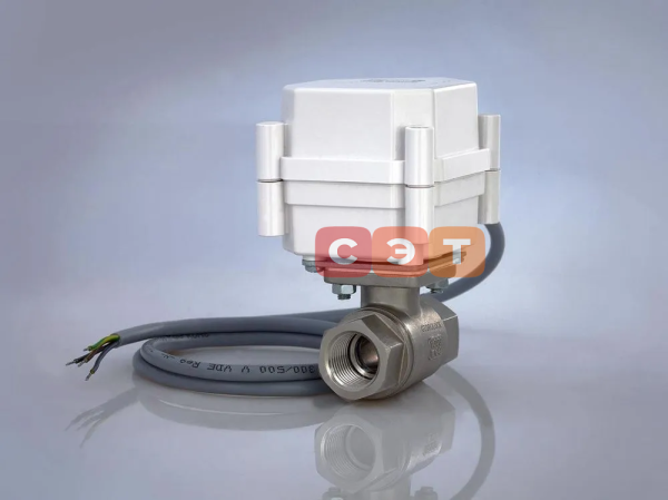 Полнопроходной шаровой кран с электроприводом 12V (серия Bonomi)  3/4"