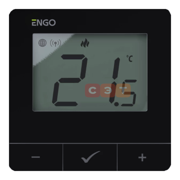 Умный терморегулятор Engo ZigBee/868 (черный) E25-230B