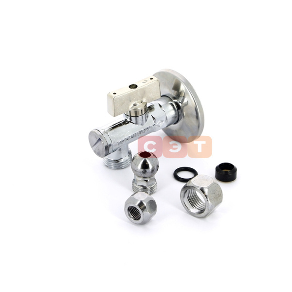 Миникран шаровой хром угловой (шарнирный для смесителя) НР-НР Minnesota 875 1/2"x10