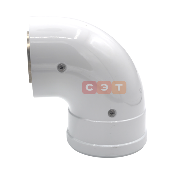 Колено коаксиальное стартовое (хомут) Ø 60/100 мм