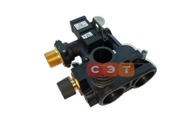 Гидроузел с датчиком протока ГВС и краном подпитки