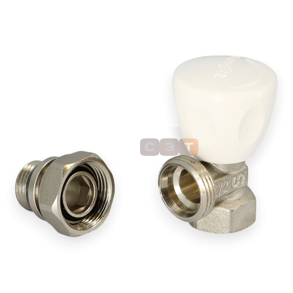 Вентиль регулирующий угловой НВ с EPDM  1/2" Uni-Fitt