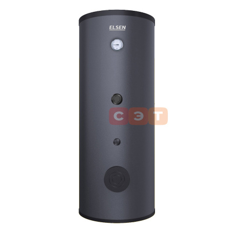 Бойлер косвенного нагрева с одним змеевиком  200л (цвет - черный) Elsen