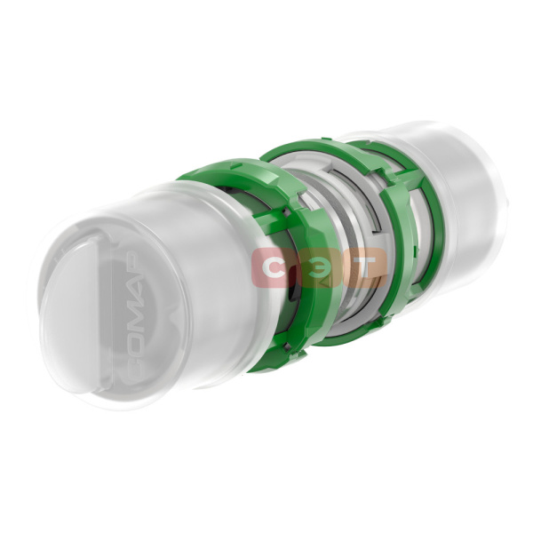 Муфта равнопроходная SkinPress 16х2.0 (латунь) COMAP