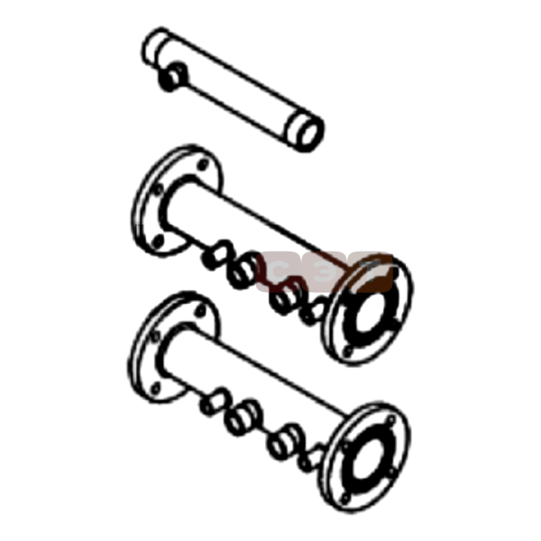 Комплект труб подачи и обратки с газовой трубой для одного котла 7105846