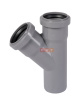 Тройник косой  раструбный 45*  50 / 50 (СЕРАЯ)