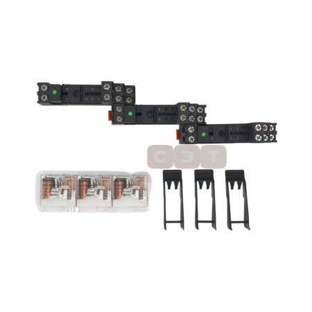 Реле промежуточное на DIN-рейку, 12V DC в сборе