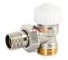 Вентиль термостатический НН угловой  1/2"-3/4EK UF THERMO