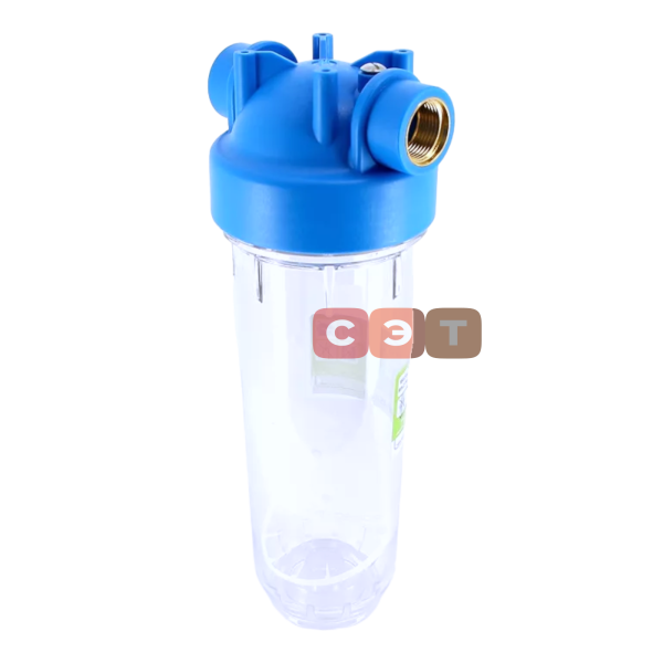 Одинарная прозрачная колба фильтра 10" (Senior) Plus 3P SX  3/4"