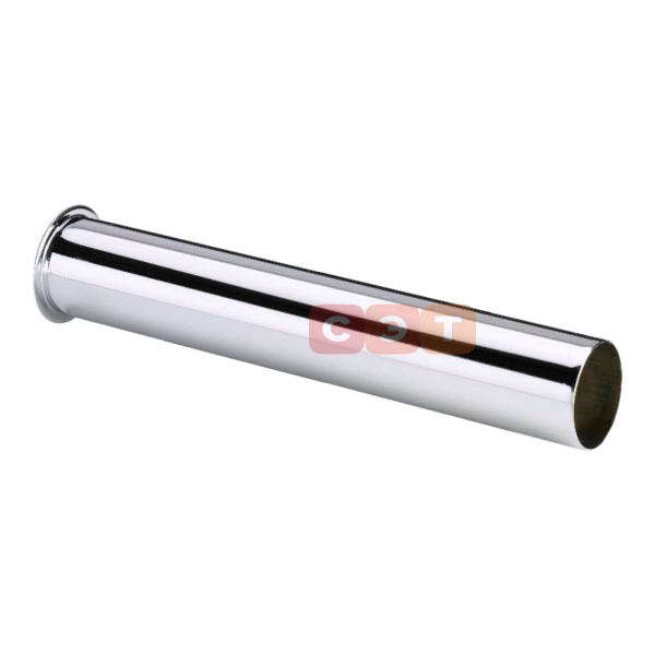 Отводящий патрубок хромированная латунь (DN32* 300мм, отбортованная кромка) (Viega)