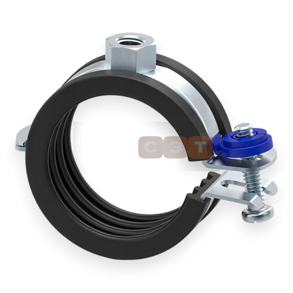Хомут оцинкованный с epdm M8 40-43мм