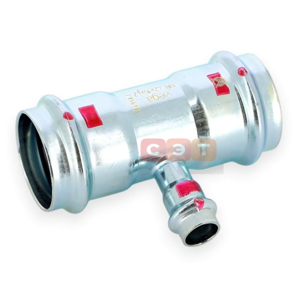 Тройник с ВР  54х1/2"х54 оцинкованная сталь (Prestabo) серия 1117.2