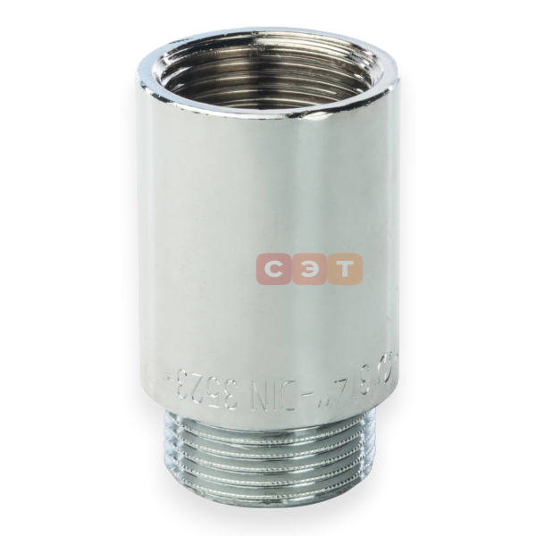 Удлинительная гайка усиленная латунная (хромированная)  3/4" х 40  General Fittings