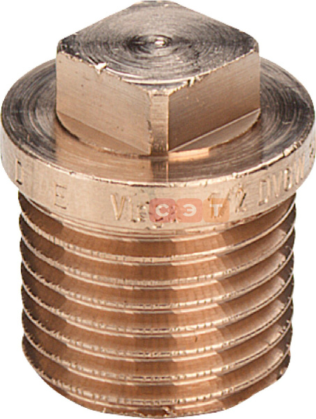 Заглушка бронзовая НР  1/2"