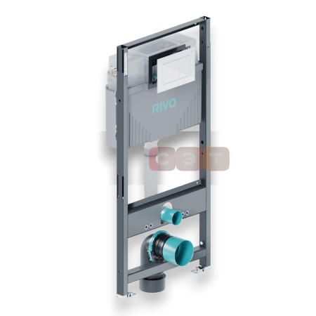 Монтажный модуль RIVO Set A для унитаза с кнопкой Touch Line Белый глянцевый