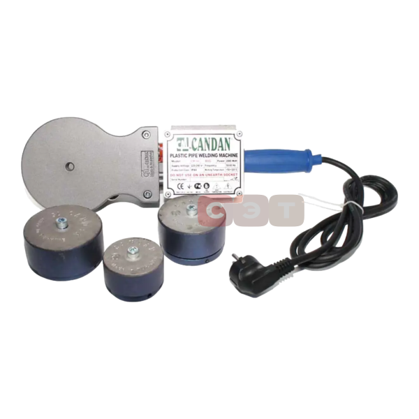 Сварочный аппарат для ППР (плоский) CM-04 2000 W (чемодан, подставка,насадки, ножницы)