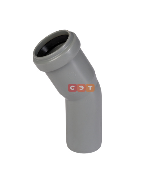Отвод однораструбный 30* d  32 (СЕРАЯ)