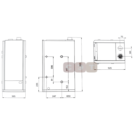 Котел напольный газовый Kiturami  STSG-47