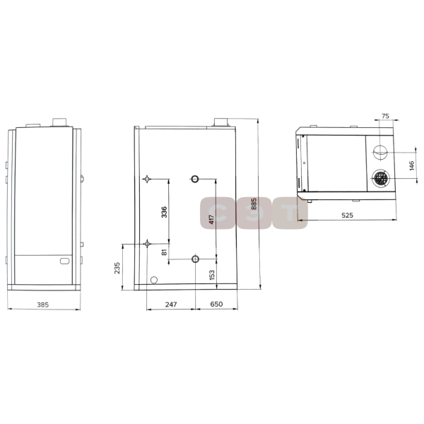 Котел напольный газовый Kiturami  STSG-47