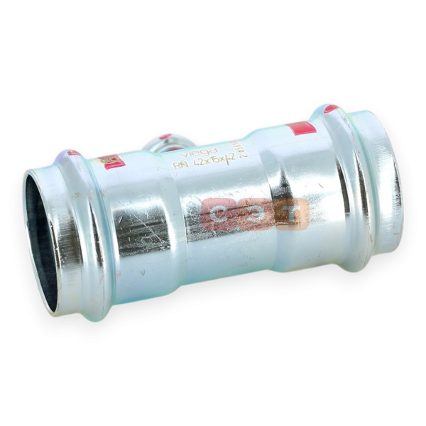 Тройник с ВР  54х1/2"х54 оцинкованная сталь (Prestabo) серия 1117.2