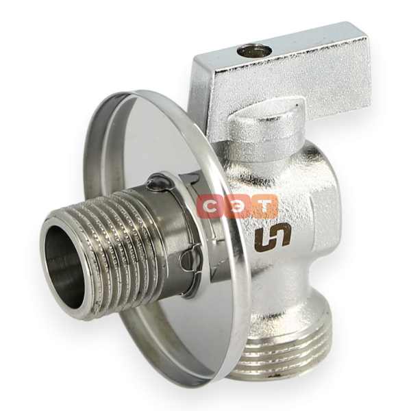 Кран шаровой НН 1/2"х3/4" для подключения стиральных / посудомоечных машин