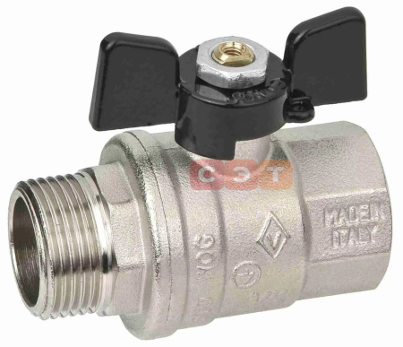 Кран шаровый НР-ВР (бабочка) Arizona 607  3/4"