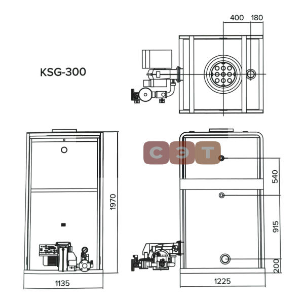 Котел напольный газовый Kiturami  KSG-300