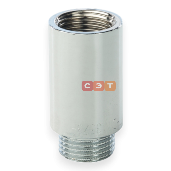 Удлинительная гайка усиленная латунная (хромированная)  1/2" х 40  General Fittings