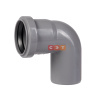 Отвод однораструбный 87* d  50 (СЕРАЯ)