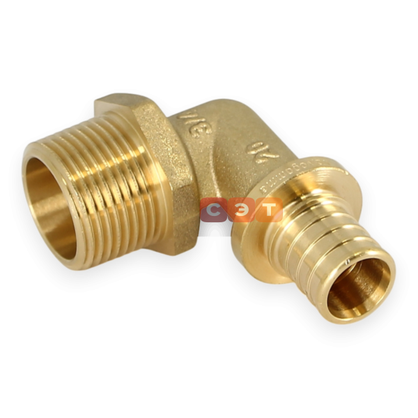 Угол аксиальный с НР Uni-Fitt 20х3/4"