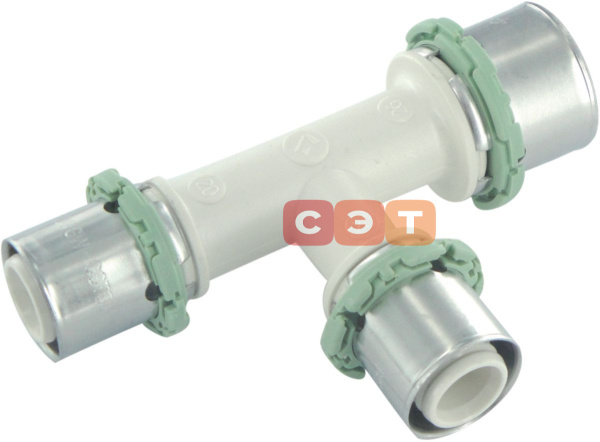 Тройник пресс PPSU редукционный 26x3 - 20x2 - 26x3 (CM)