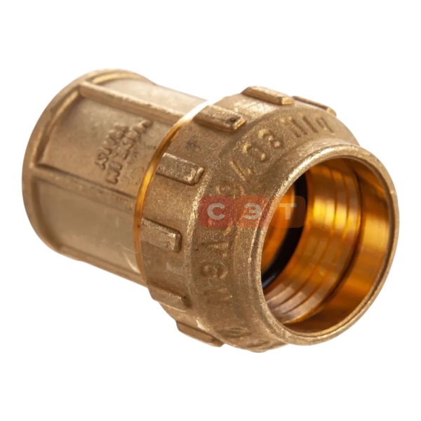 Муфта комбинированная с ВР для ПНД (латунная)  Tiemme 32х1"