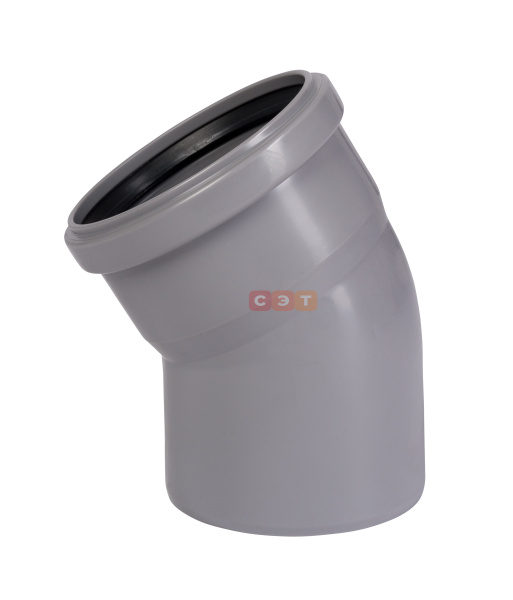 Отвод однораструбный 30* d 110  HTB (серый )